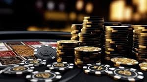 Layar permainan JILI blackjack dengan dealer langsung di studio